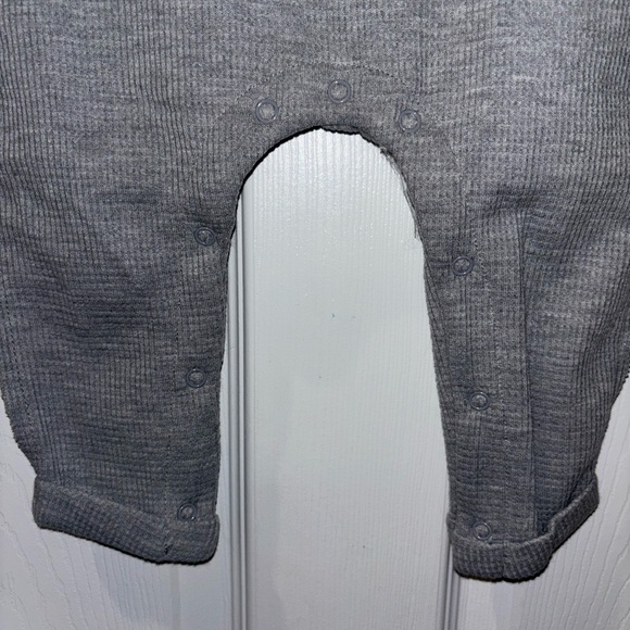 Mud Pie Baby Boys Waffle Weave Baby Pumpkin Bodysuit - Picture 2 of 6